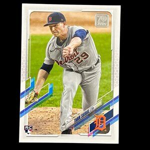 Tarik Skubal RC 2021 Topps #92 - Rookie Card - Vertical Pitching - NM+ or better